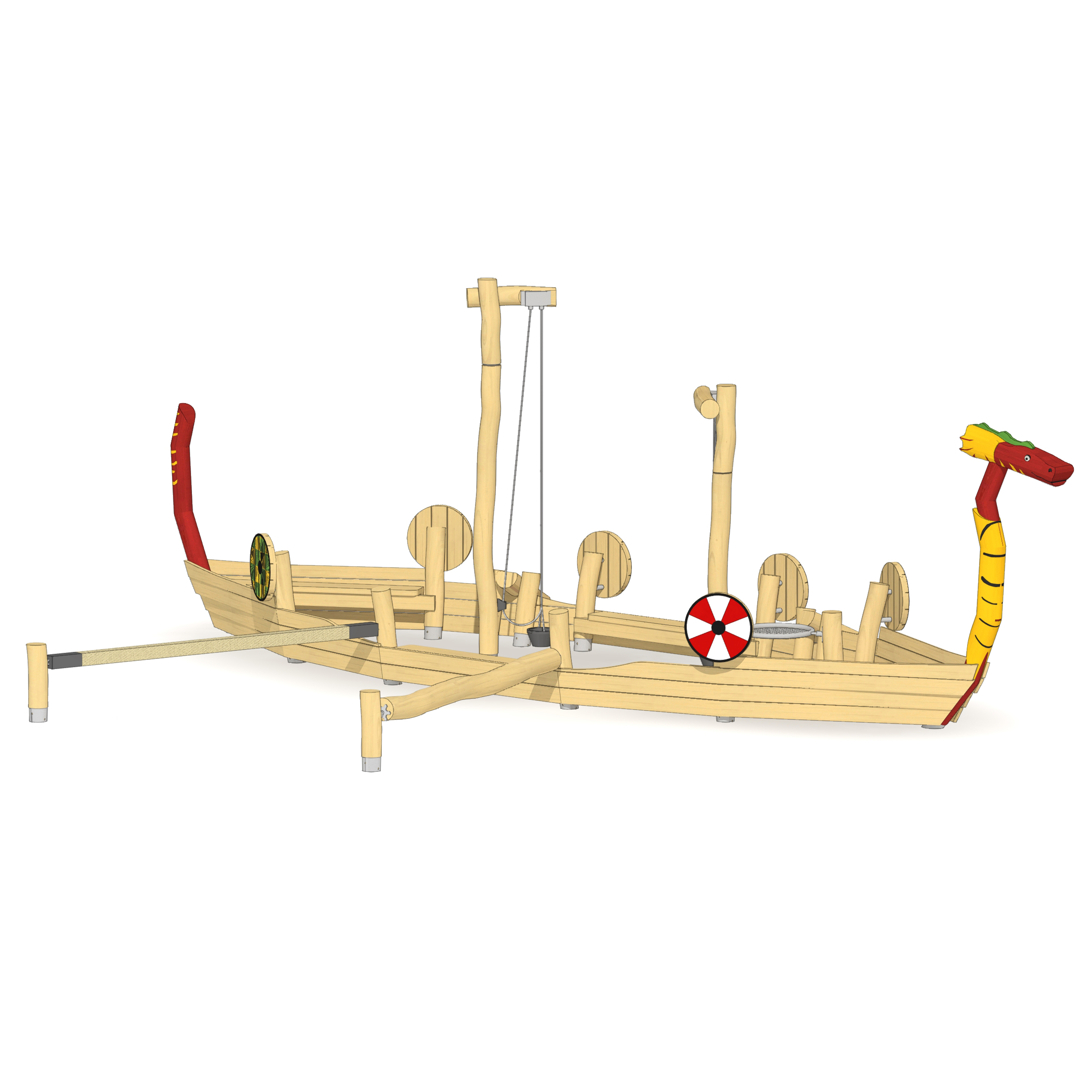 Sandspielschiff Wikinger Ansicht 2