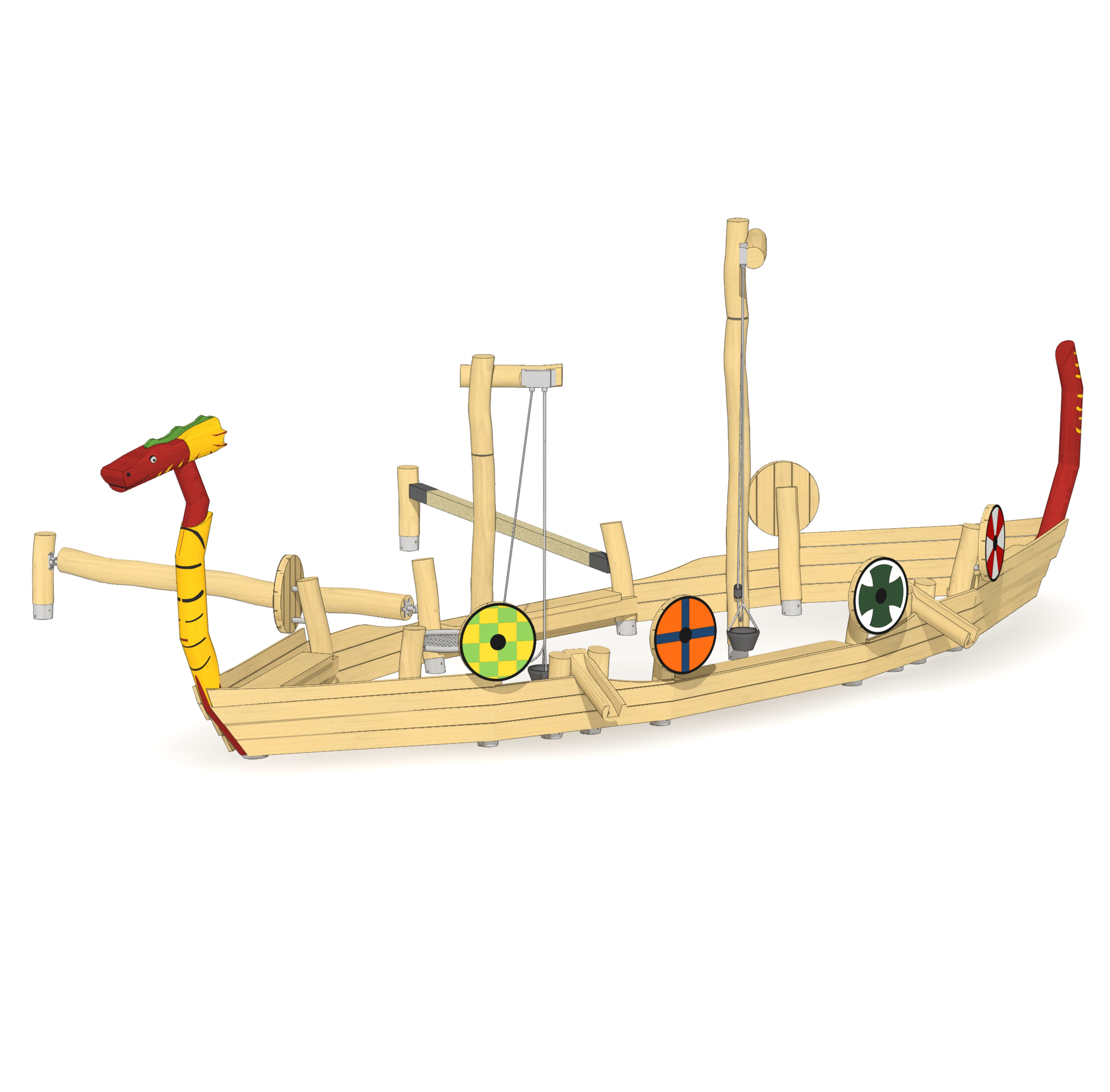 Sandspielschiff Wikinger Ansicht 4