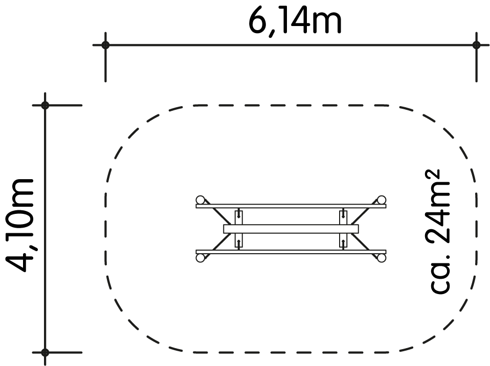 Wackelbalkenbrücke 3m Ansicht 4