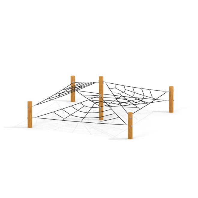 Altweibersommernetz Horizontales Kletternetz Ansicht 2