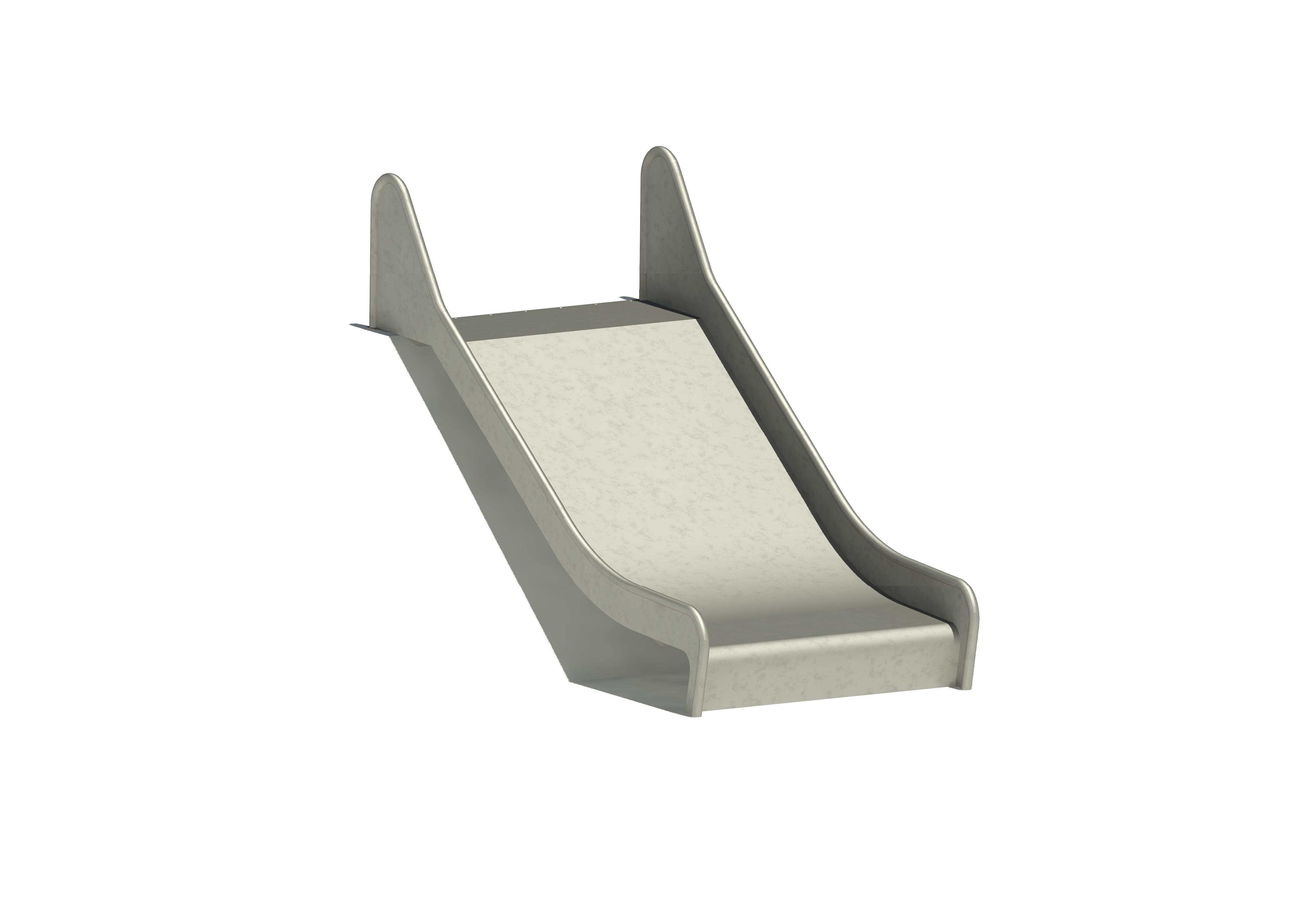 Hangrutschbahn Edelstahl, ABH 95 cm, Breite 100 cm Ansicht 2