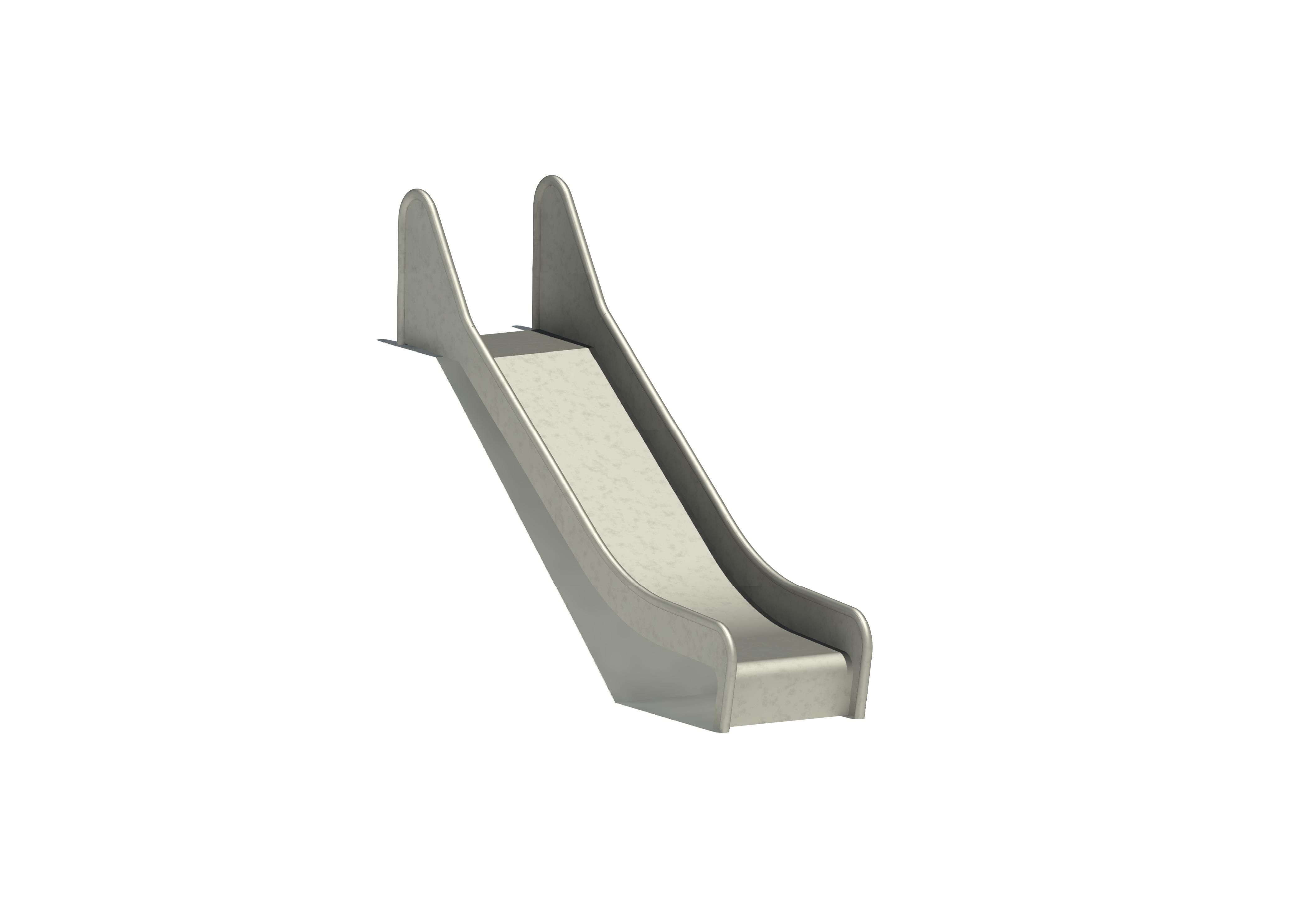 Hangrutschbahn Edelstahl, ABH 95 cm, Breite 50 cm Ansicht 2