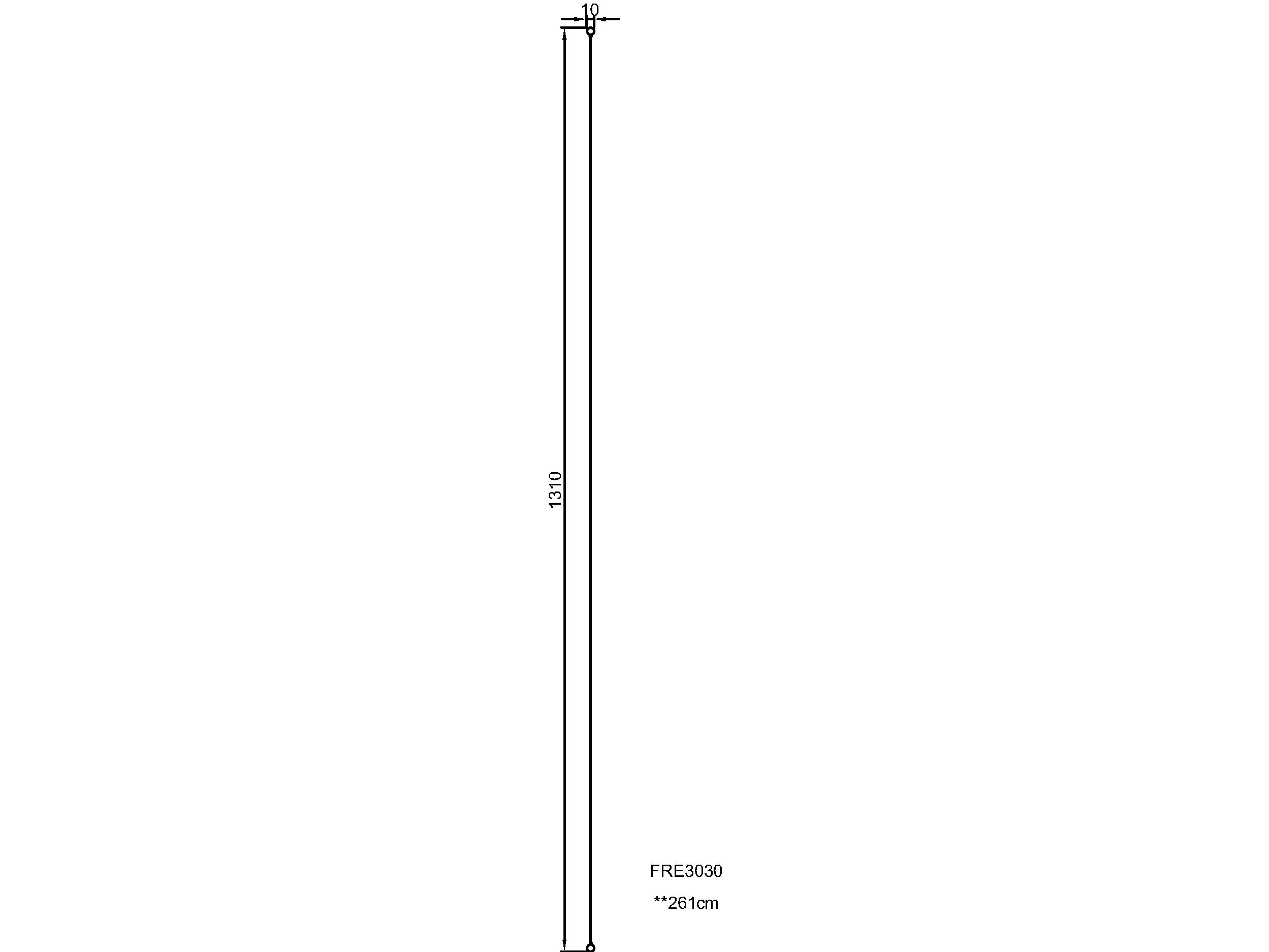 2 Multisportpfosten mit 10 m-Netz FRE3030 Ansicht 5