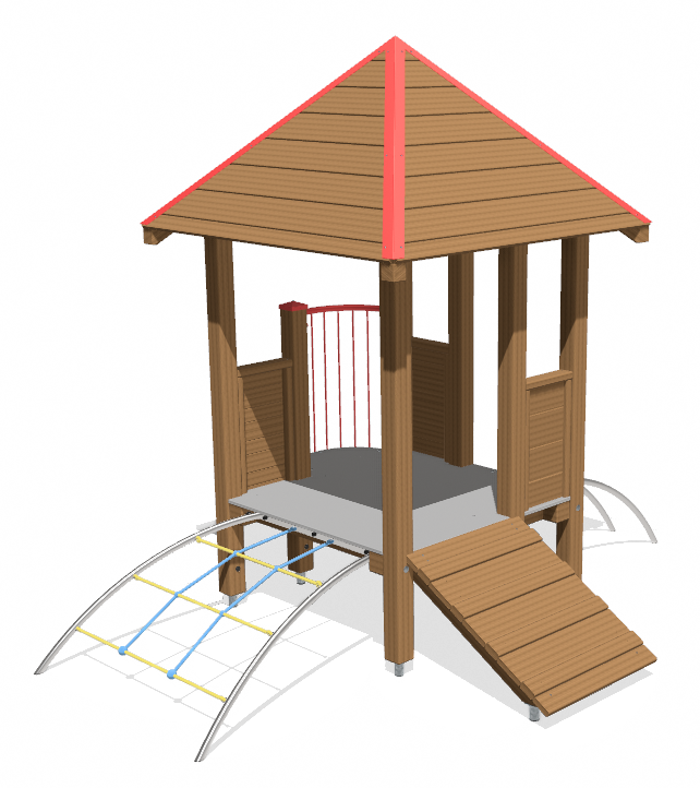 Spielhaus Quadro Plus Ansicht 2