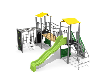 Kletterlandschaft 2 an Hügel steel Ansicht 5