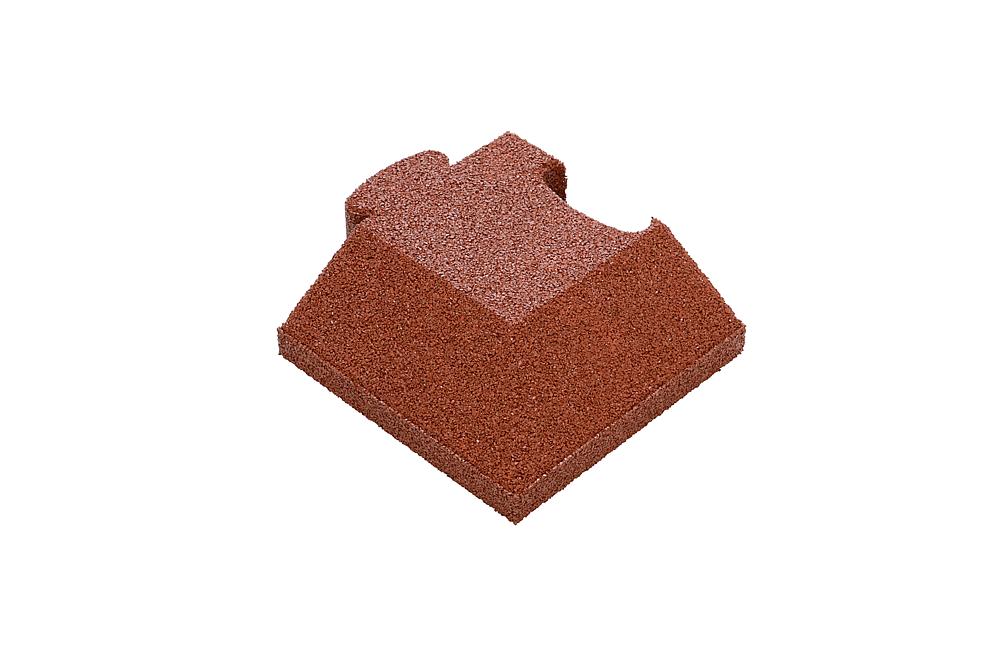 Puzzle Mat 3D Eckplatte angeschrägt 80 mm rotbraun Ansicht 4