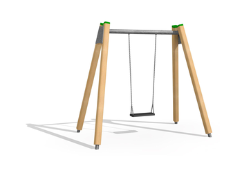 1er Schaukel Holz-Metall 240 cm Ansicht 3