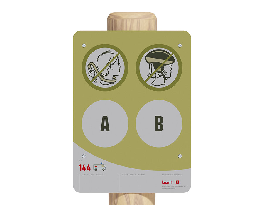 Spielplatztafel individuell Ansicht 2