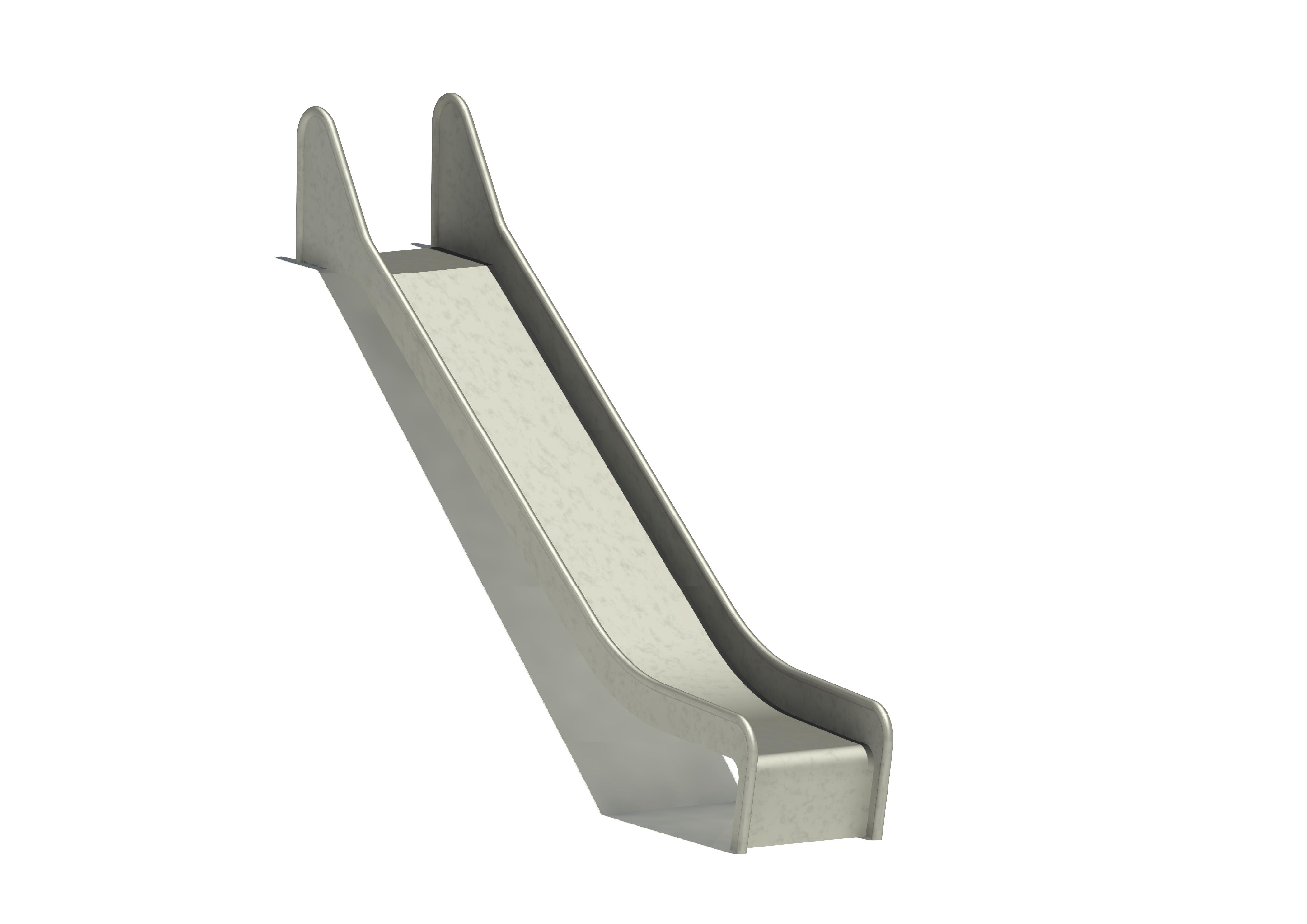 Hangrutschbahn Edelstahl, ABH 150 cm, Breite 50 cm Ansicht 2