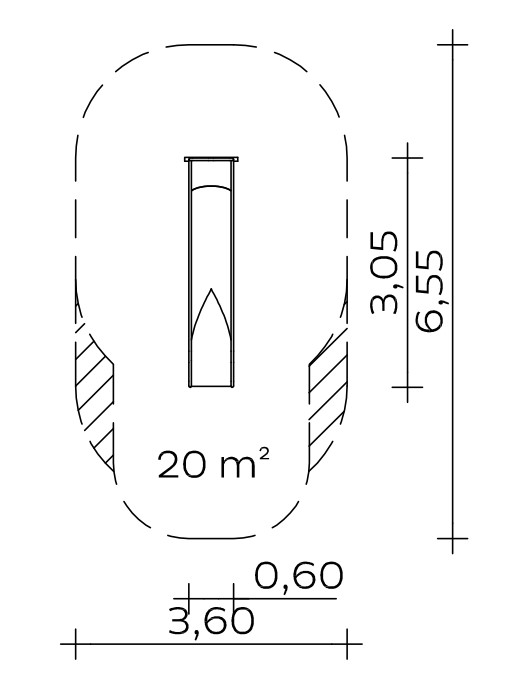 Anbau-Muldenrutsche (1,40) Ansicht 3