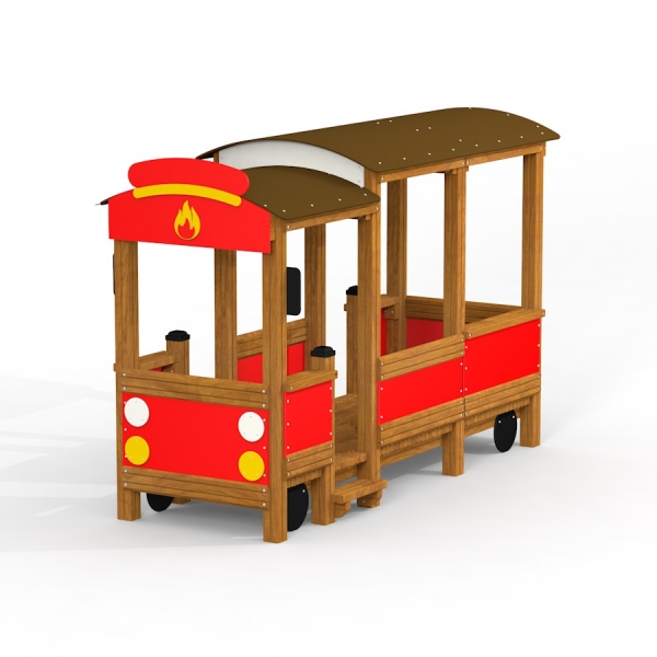 Feuerwehrwagen Spielhaus Ansicht 2