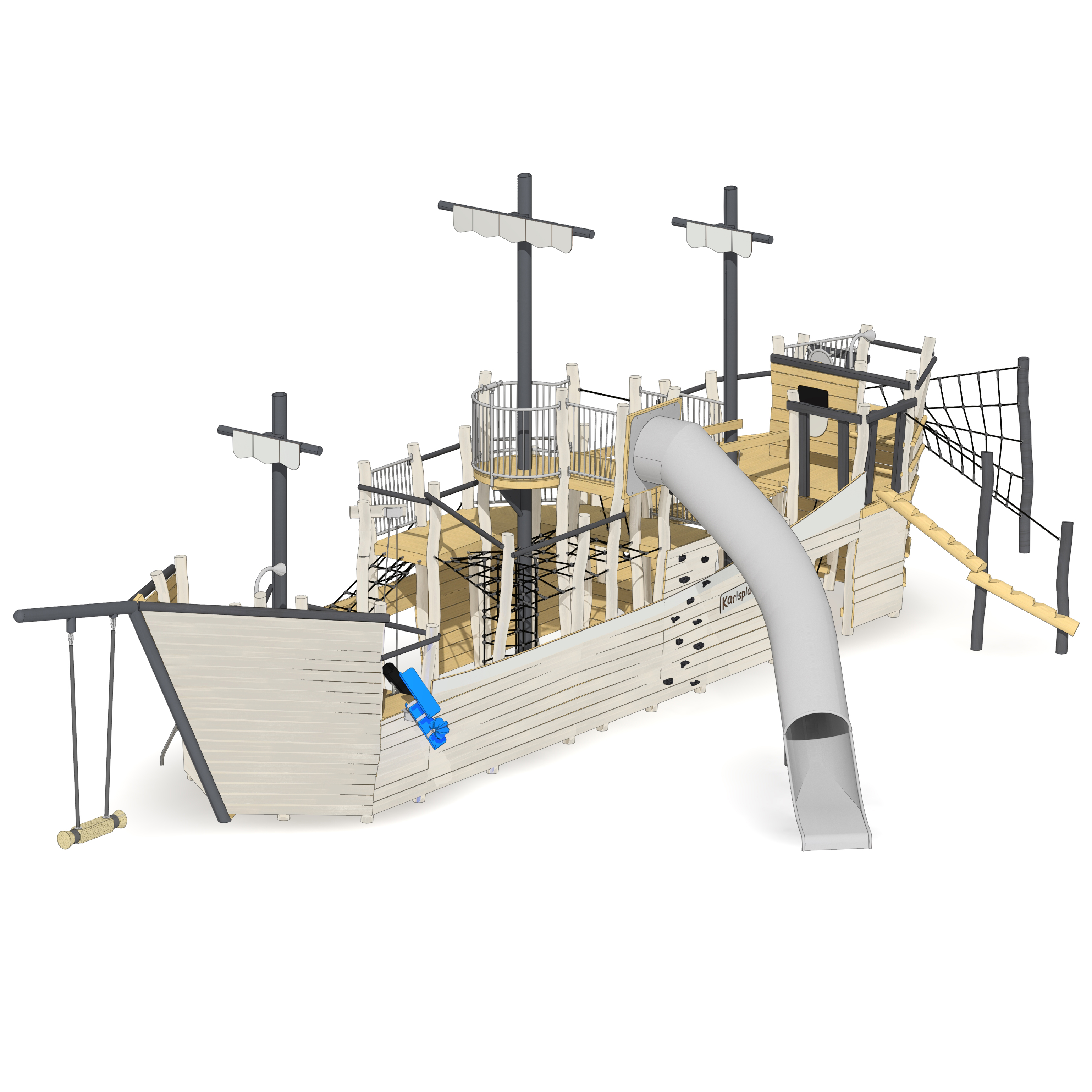 Spielschiff Karlsplatz-Piraten Ansicht 2