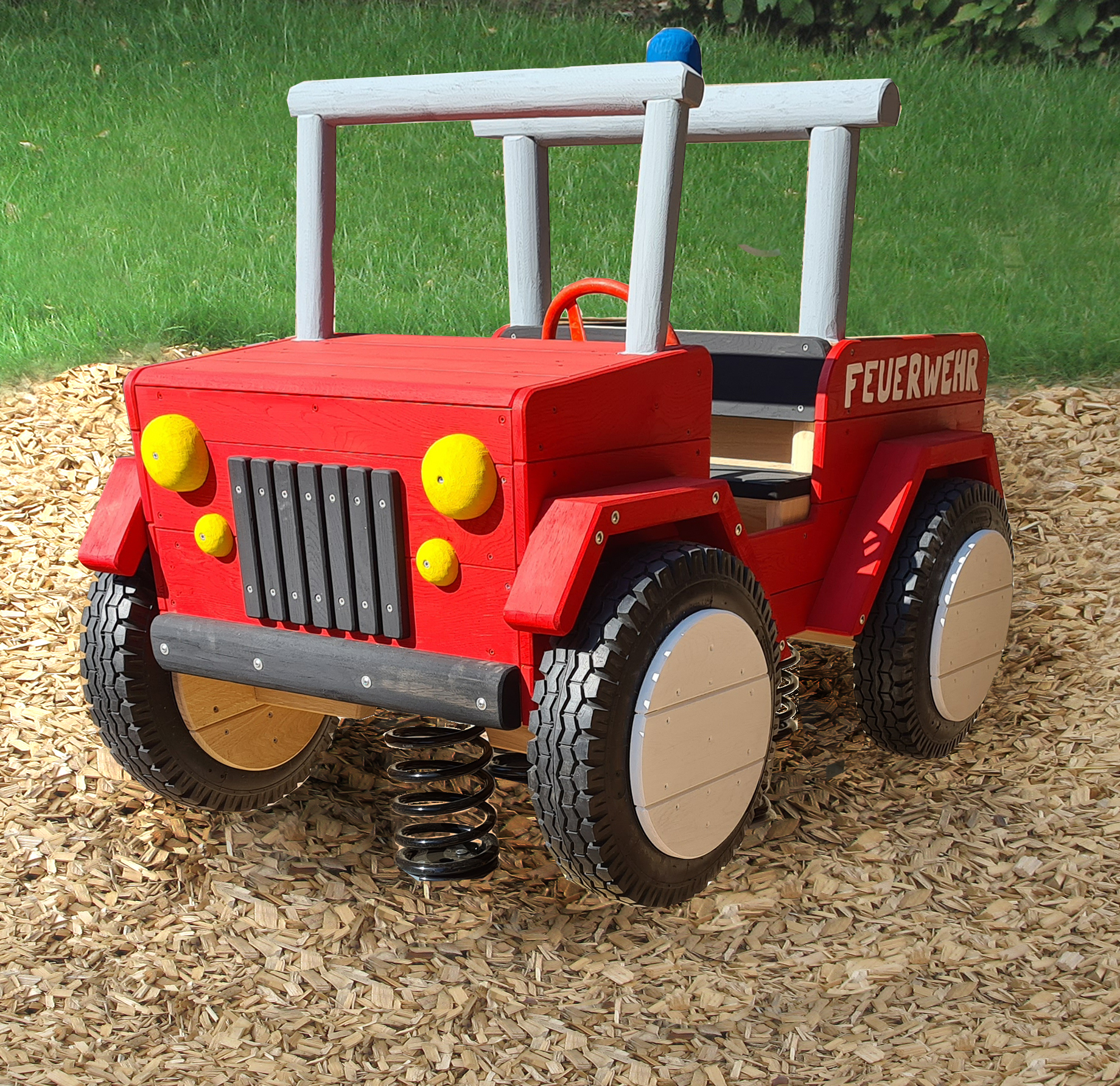 Feder-Jeep Feuerwehr Ansicht 2