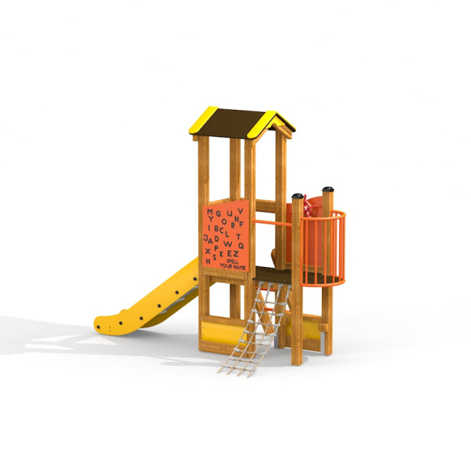 Pixie Spielturm mit Rutsche Ansicht 2