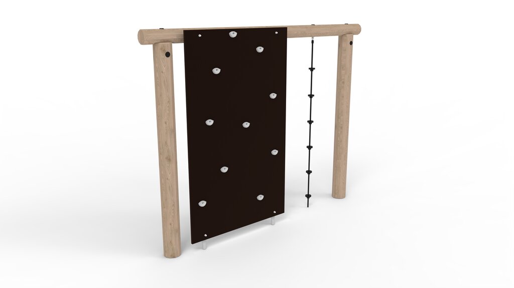 Schaukelgestell mit Kletterwand Ansicht 2