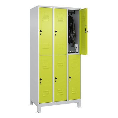 C+P Doppel-Garderobenschrank „Classic Plus“, Abteilbreite 30 cm, mit Füssen Ansicht 3