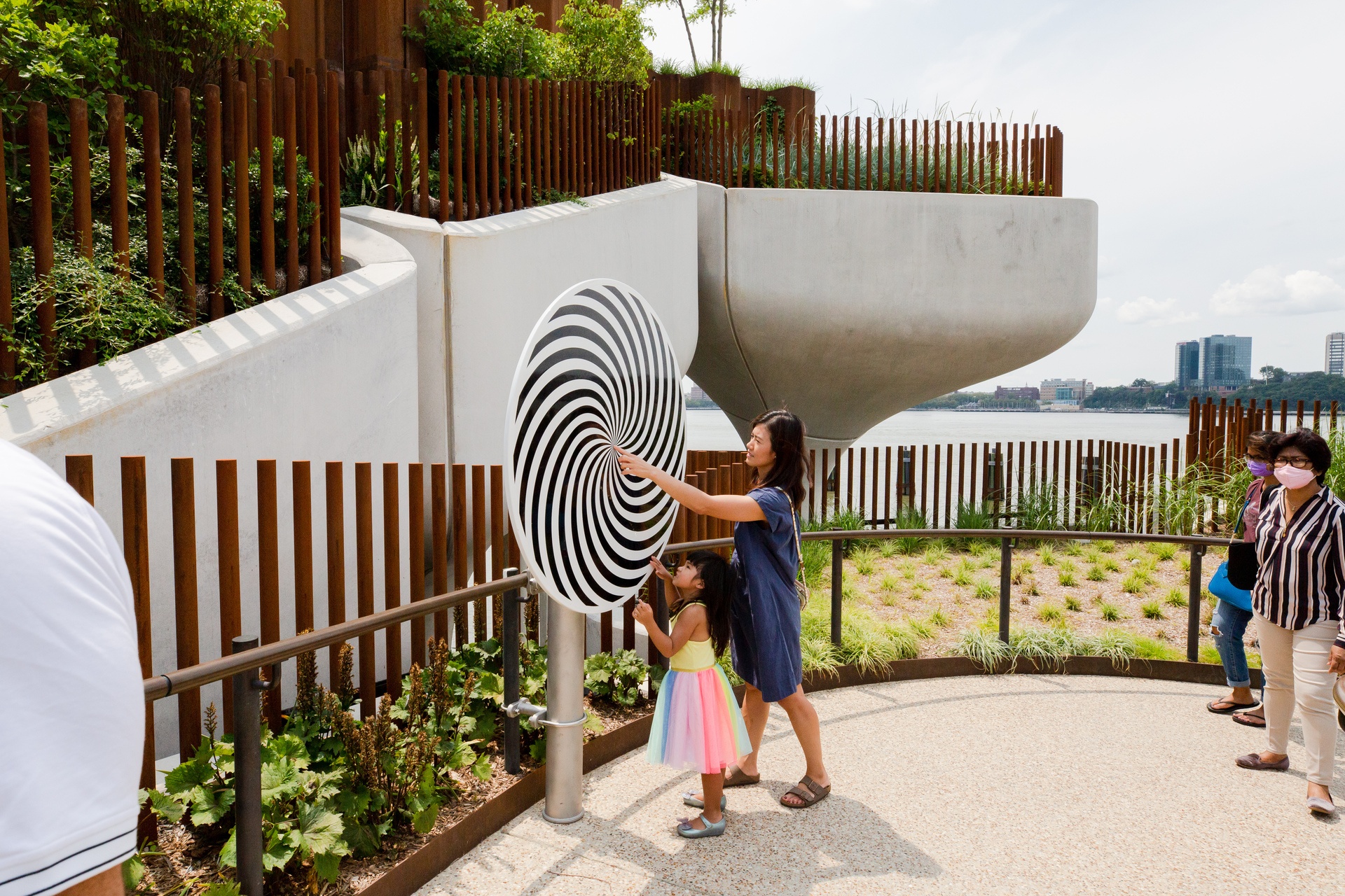 Rotierende Scheibe: Spirale mit Standpfosten Ansicht 4