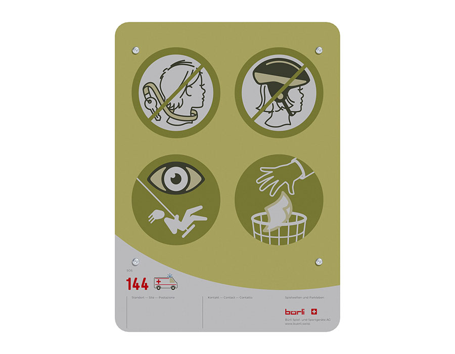 Spielplatztafel Standard Ansicht 2