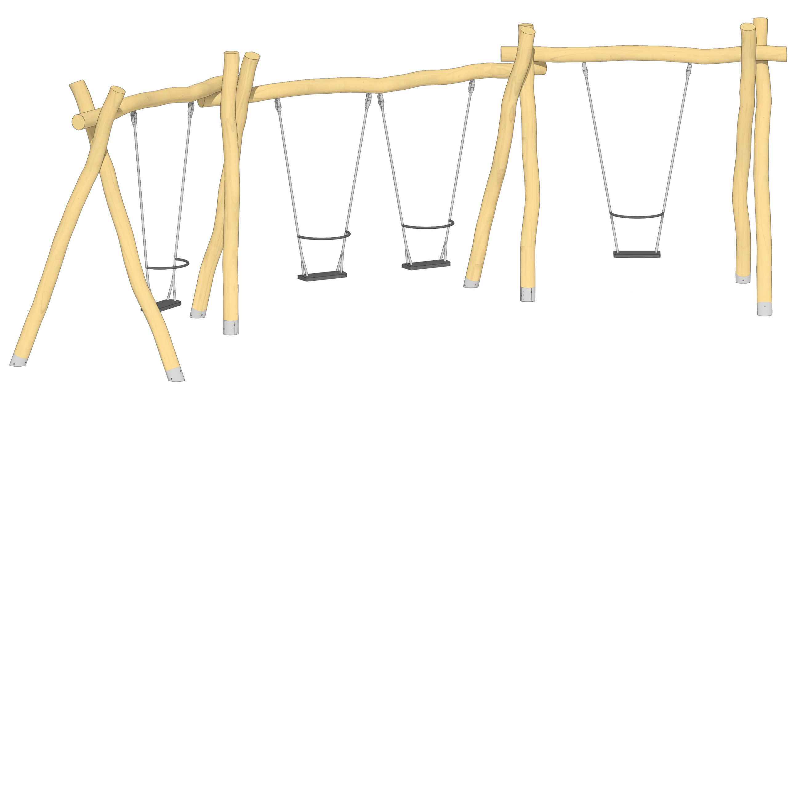 Winkelschaukel 4-fach LH210cm Ansicht 2