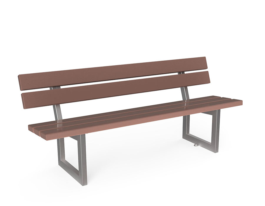 Parkbank Sedero Recycling-Kunststoff Ansicht 2
