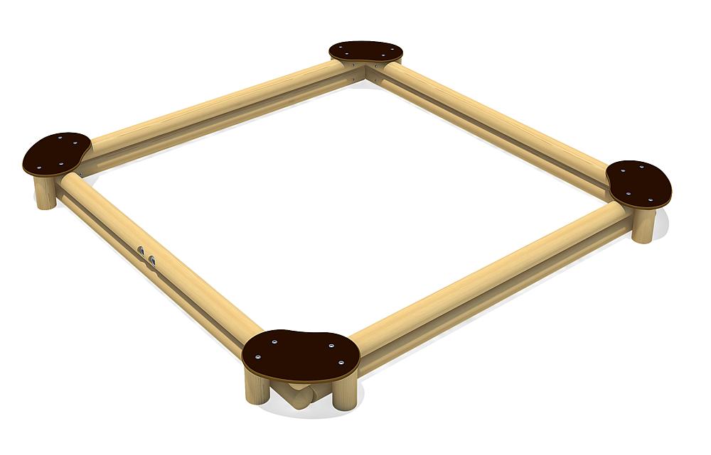 Sandkasten Sandy Quadrat 260 Ansicht 3