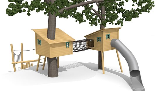 Baumhütte nach Projekt Ansicht 1