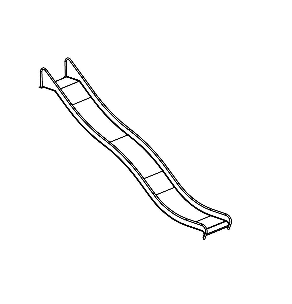 Edelstahlrutsche Ansicht 2