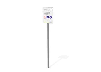 Infotafel 1 Standard - Holzpfosten, Deutsch Ansicht 5
