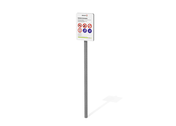 Infotafel 1 Standard - Holzpfosten, Deutsch Ansicht 6