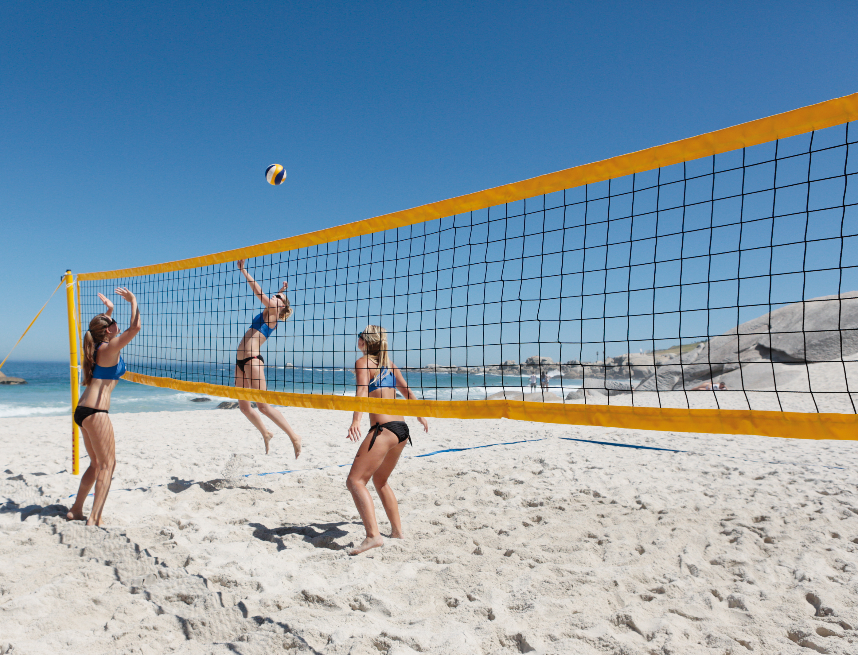 Volleyball-Anlage mit Nylonnetz Ansicht 2