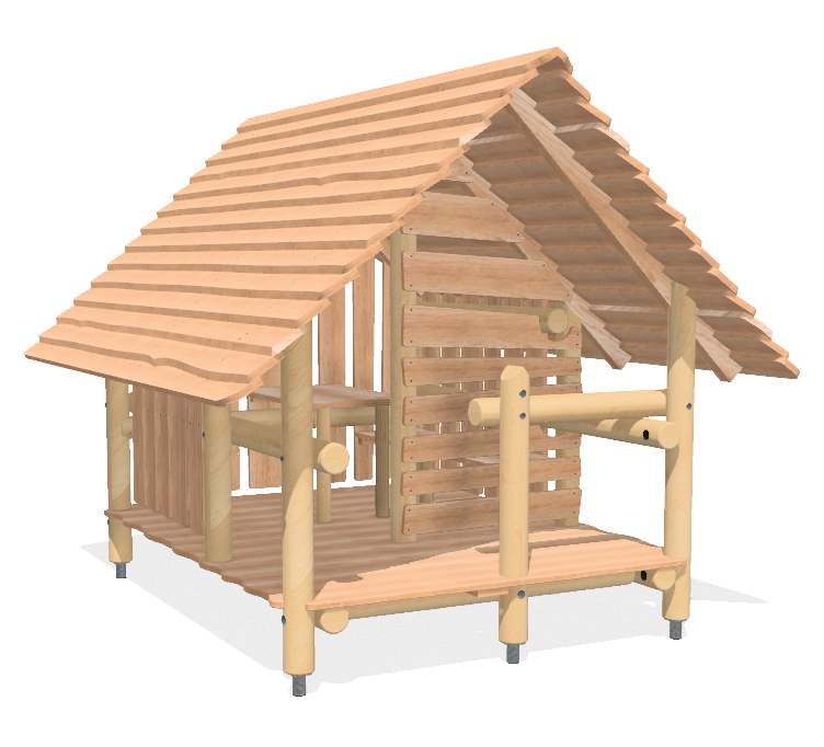 Spielhaus Dschungelhütte Ansicht 2