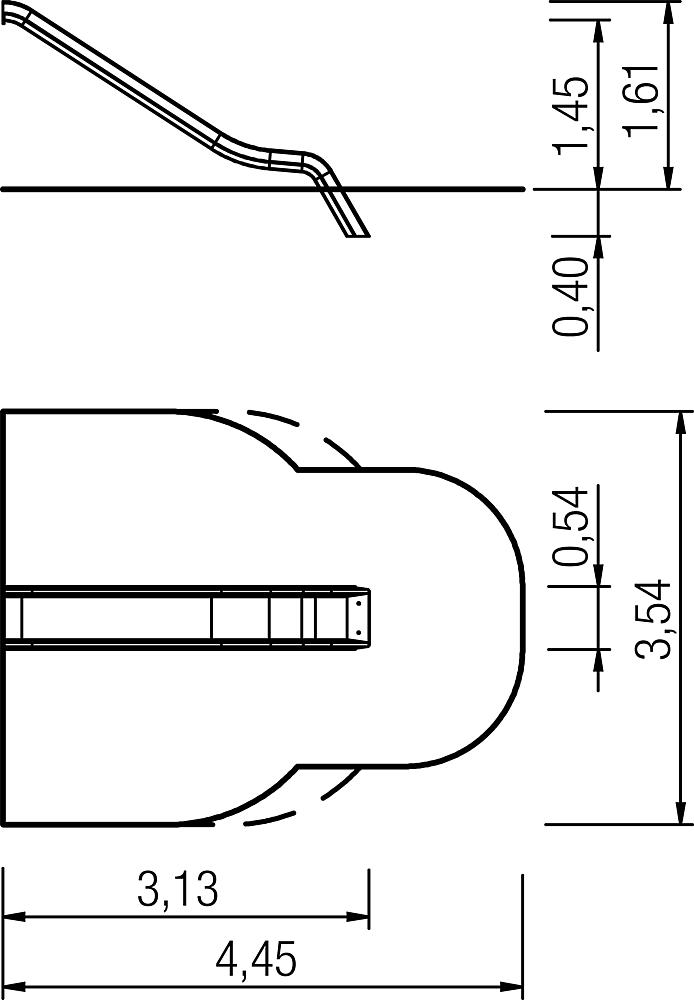 Anbaurutsche PH 145 cm Ansicht 3