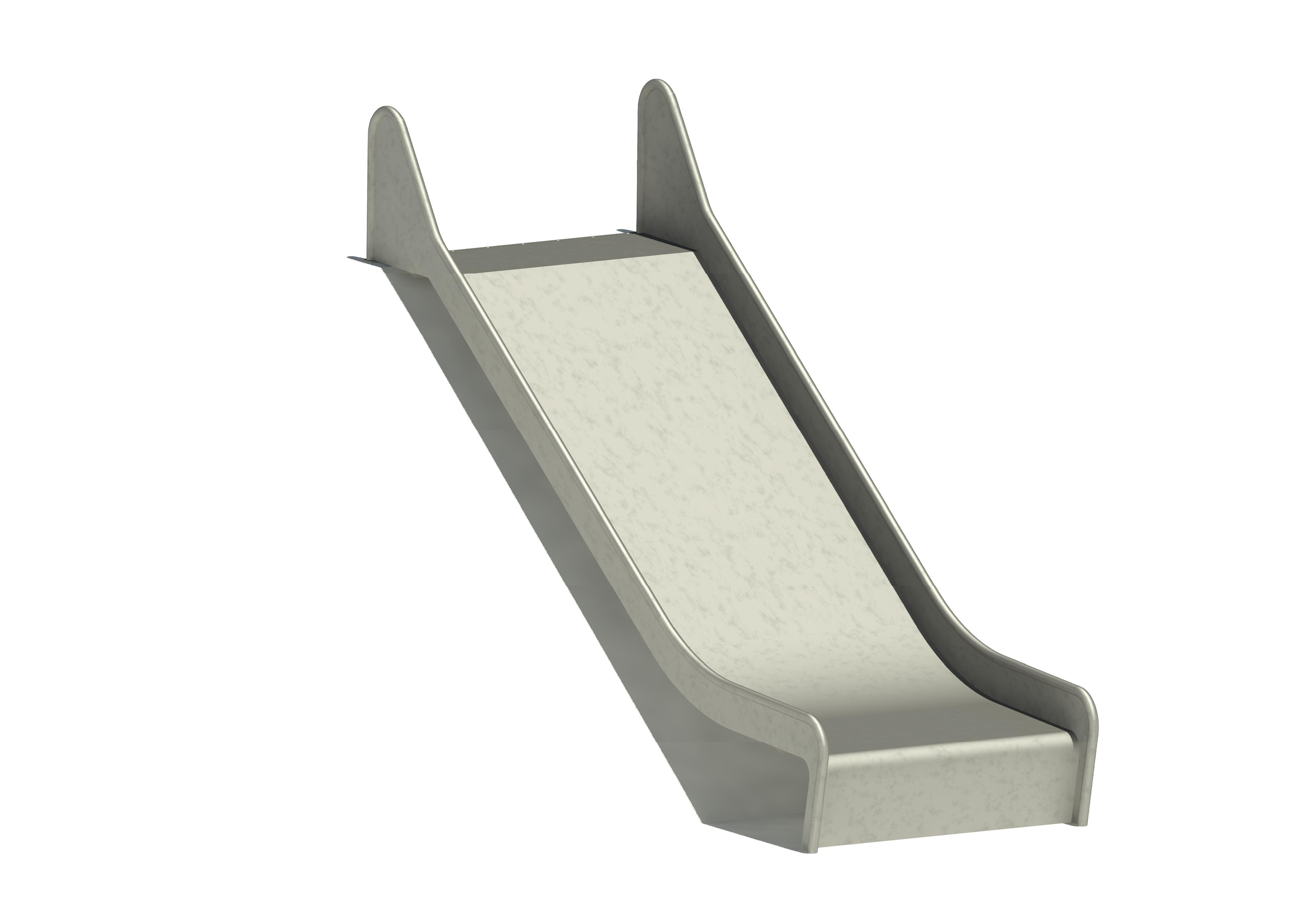 Hangrutschbahn Edelstahl, ABH 150 cm,Breite 100 cm Ansicht 2