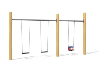 2er Schaukel 240 cm - nature Ansicht 5