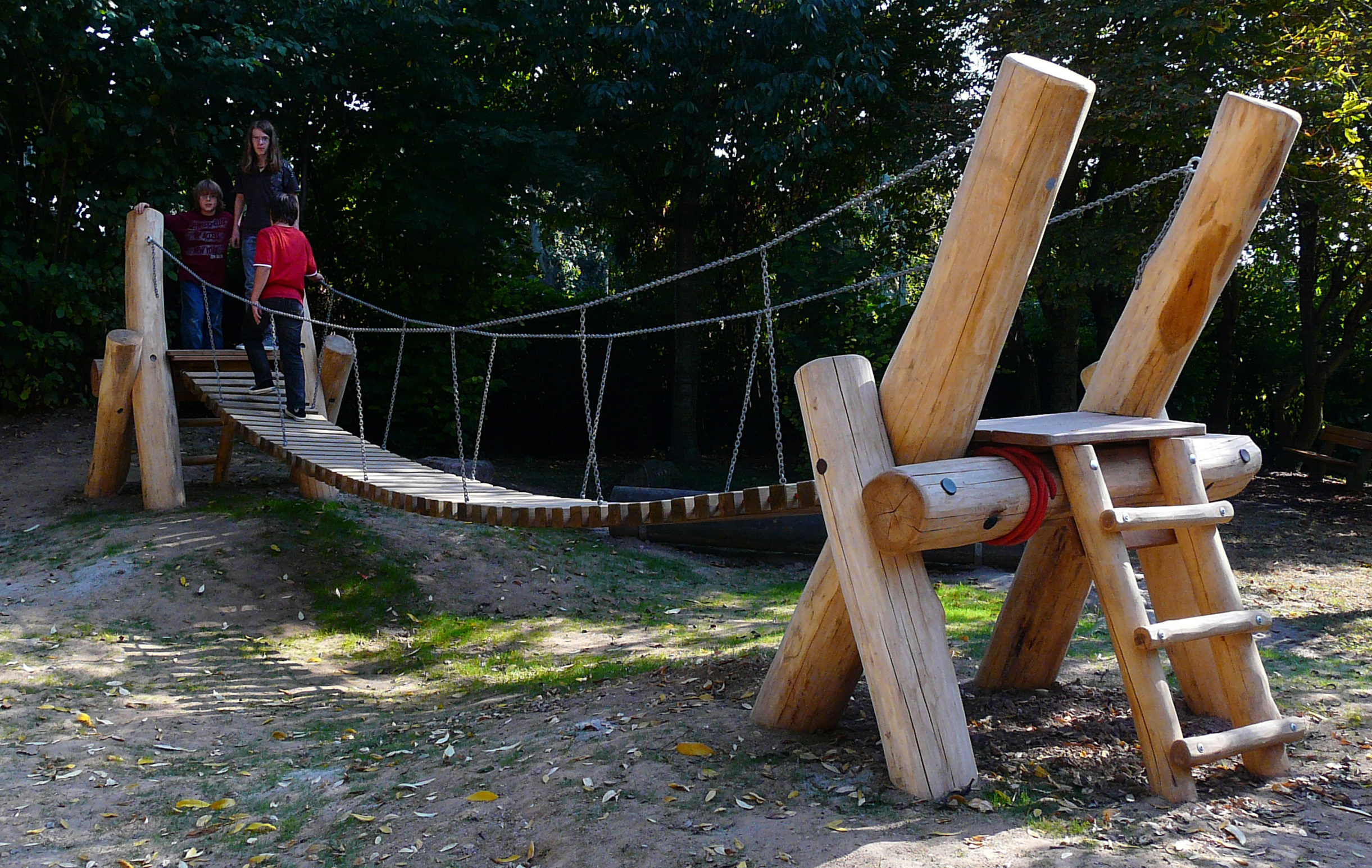 Gelände-Hängebrücke 7m Ansicht 4