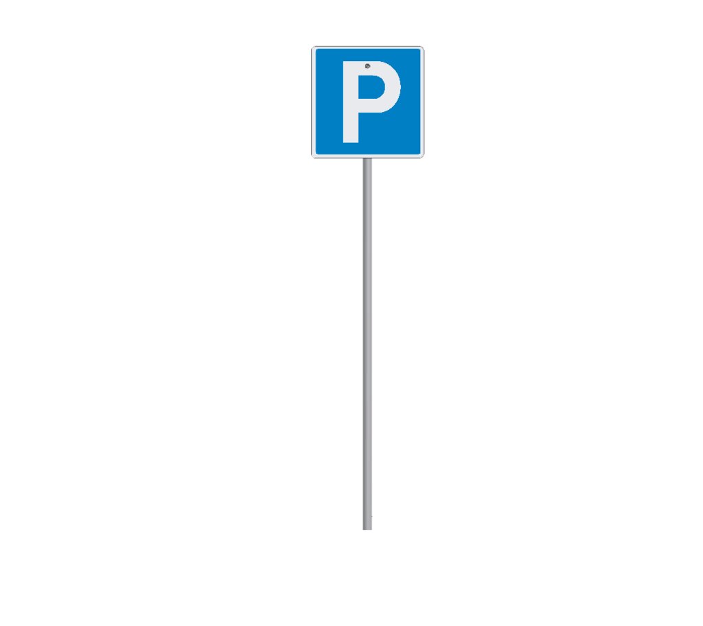 Parkieren - Verkehrsschild Ansicht 2