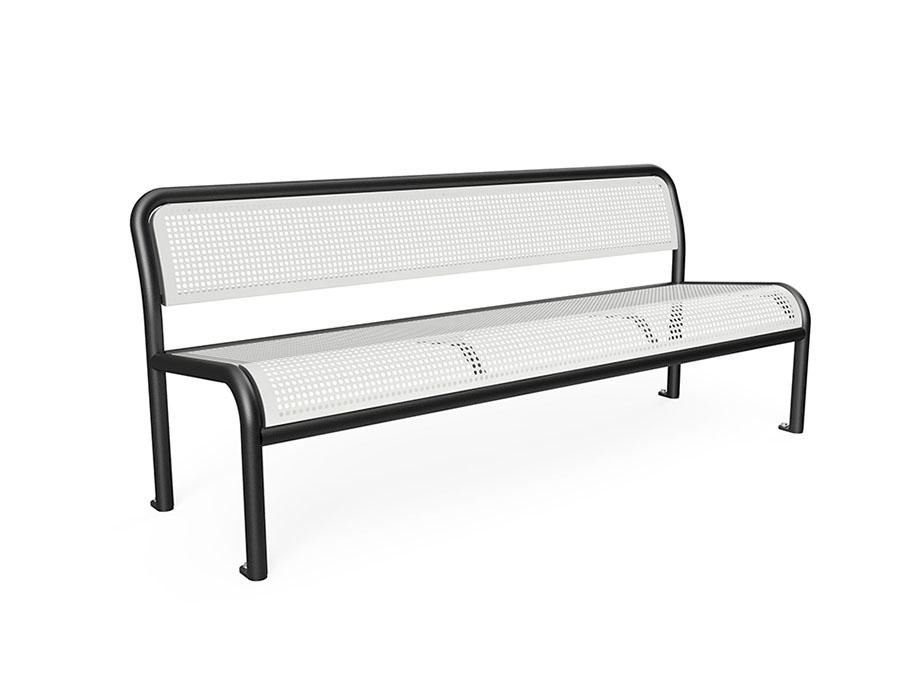 Parkbank Metall Ansicht 2