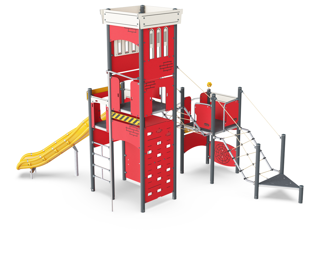 Feuerwache mit Schlauchturm PCM52221 Ansicht 2