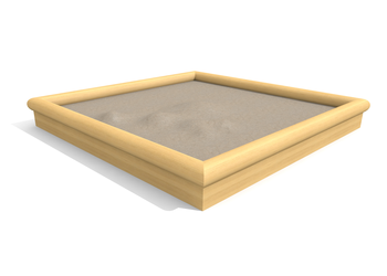 Sandkasten Hoch 2 x 2 m - nature Ansicht 4