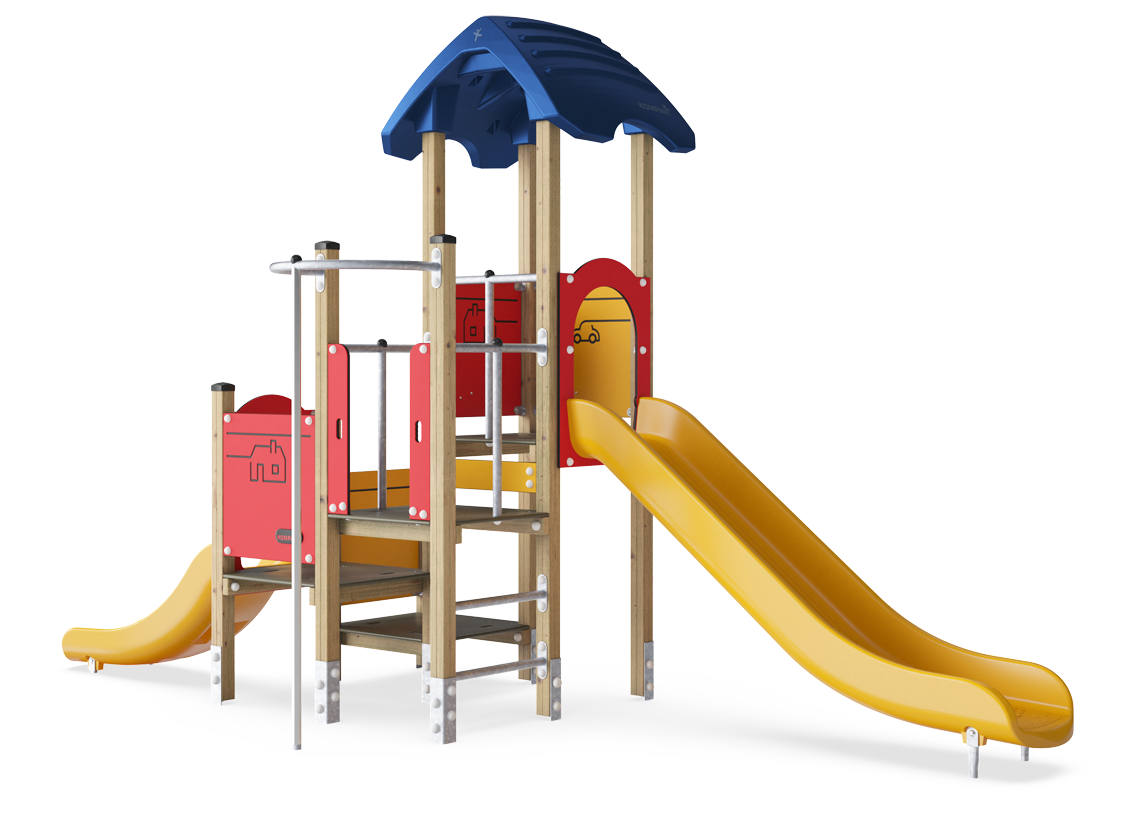 Multi-Ebenen-Spielturm, kompakt KPL1023 Ansicht 2