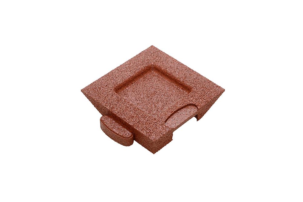 Puzzle Mat 3D Eckplatte angeschrägt 45 mm rotbraun Ansicht 5