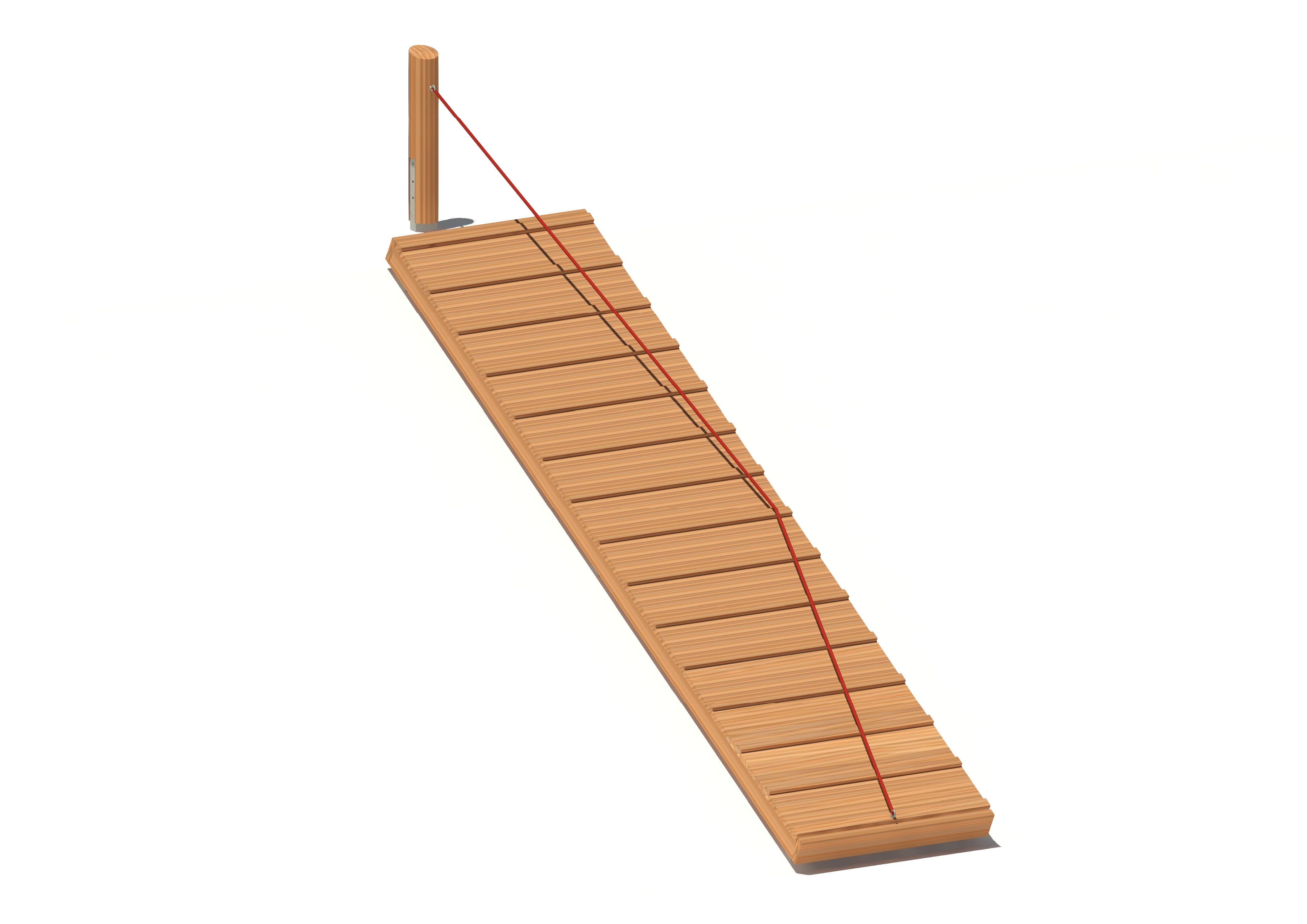 Schräge Rampe im Hang 2960 Ansicht 2