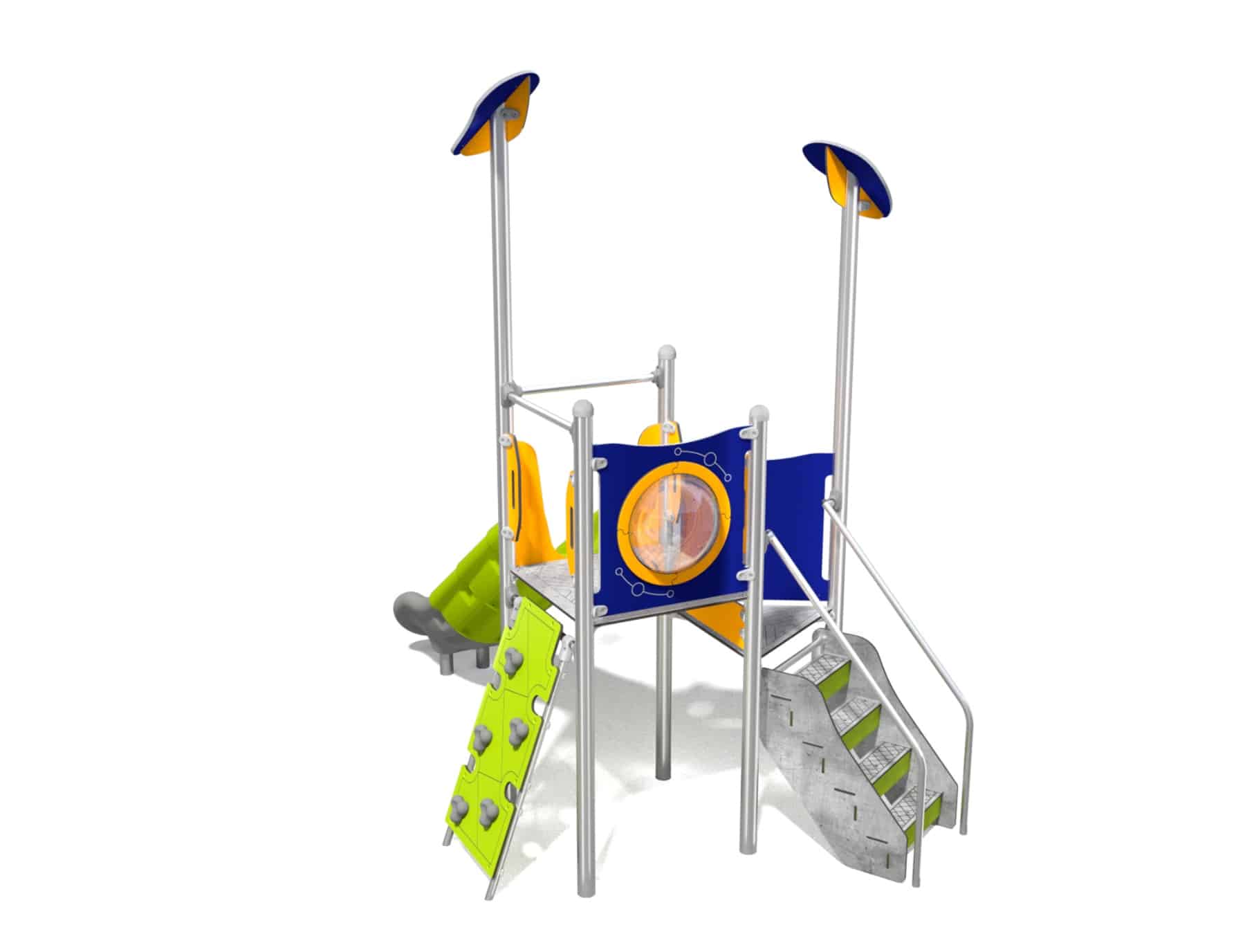 Rutsche mit Leiter für Spielplatz Ansicht 3