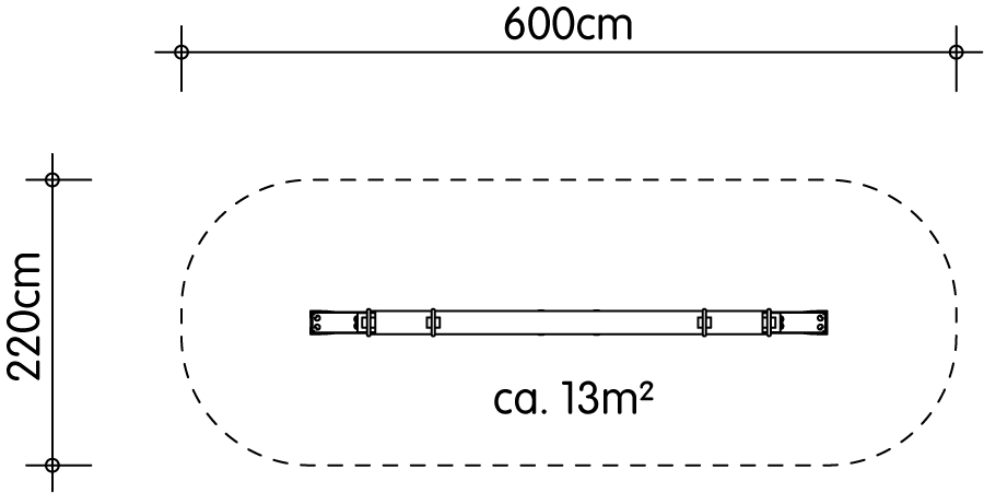 Krokodilwippe 4-fach, Federaggregat Ansicht 4