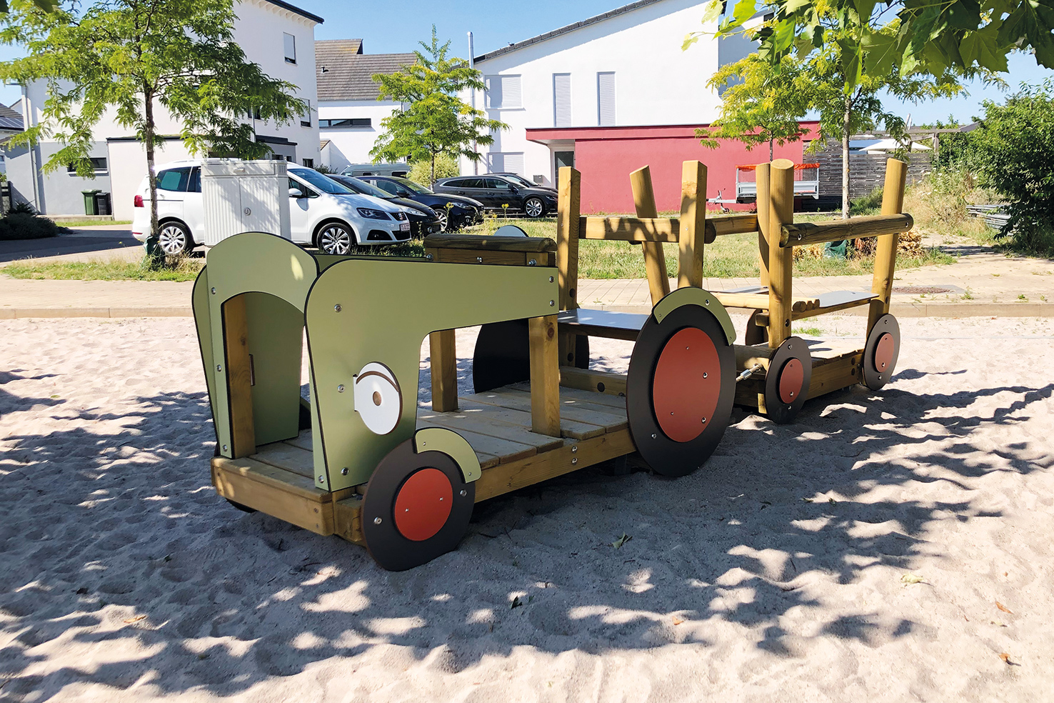 Traktor Fridolin mit Anhänger 1800 Ansicht 4