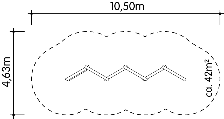 Zick-Zack-Kletterwand 6-teilig Ansicht 4