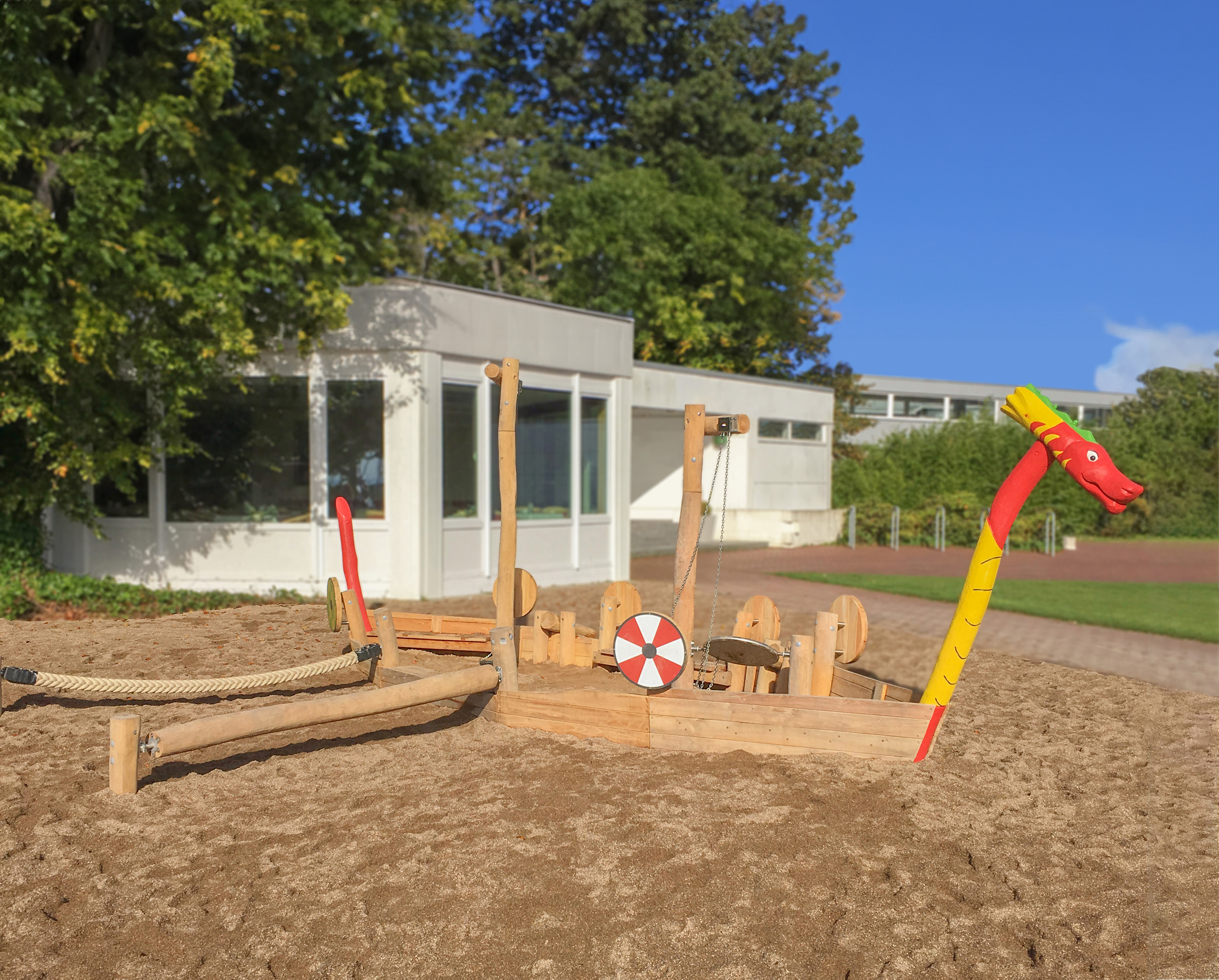 Sandspielschiff Wikinger Ansicht 2