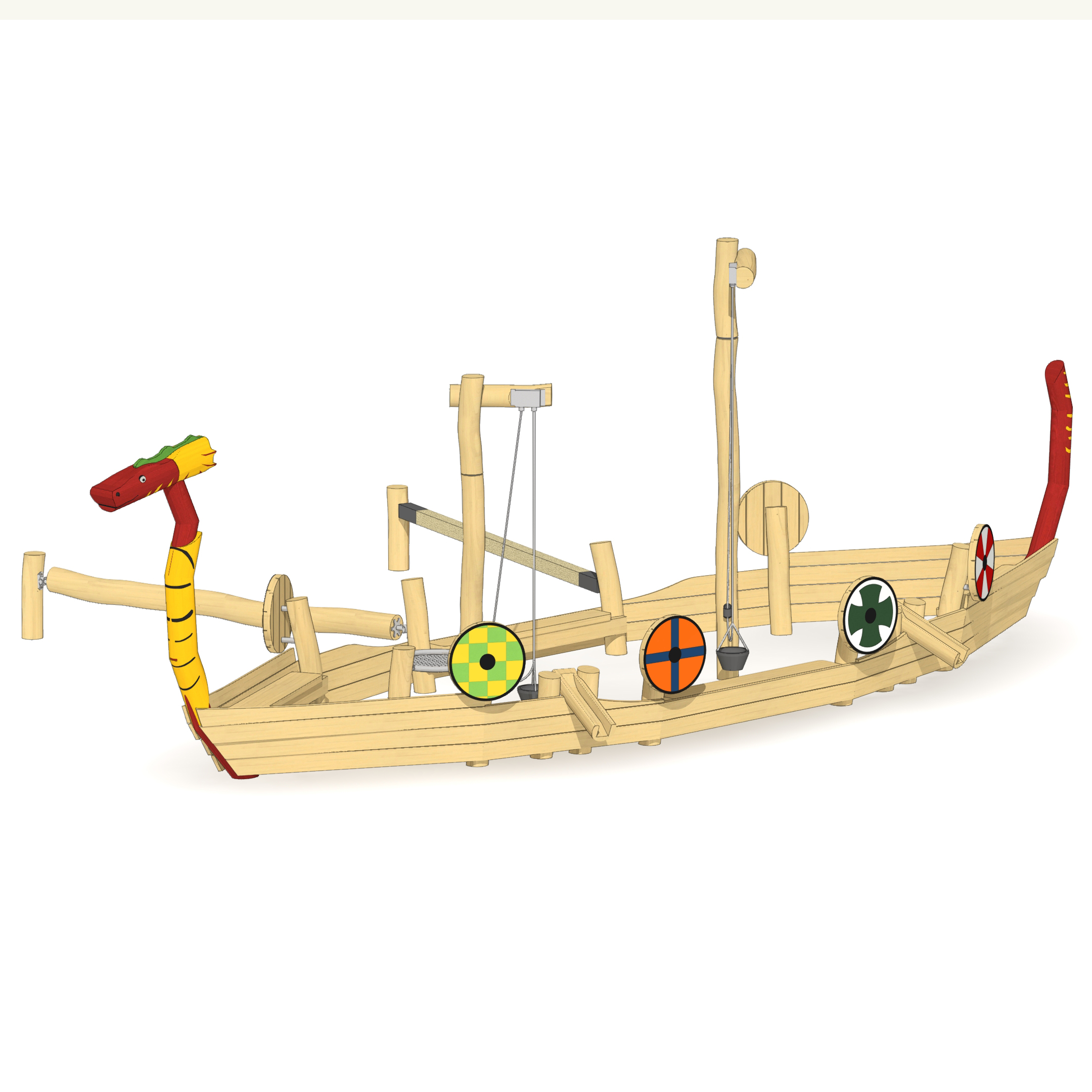 Sandspielschiff Wikinger Ansicht 4
