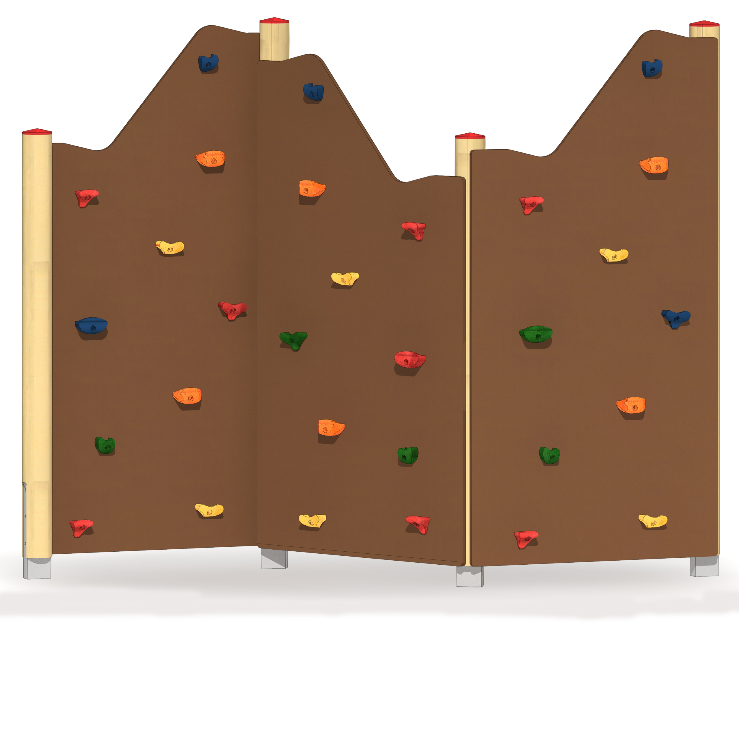 Felsen-Kletterwand 3-teilig Ansicht 4