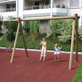 Doppel-Schaukel mit Babysitz Ansicht 3